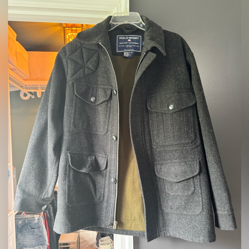 Polo by Ralph Lauren Black Trench Coat